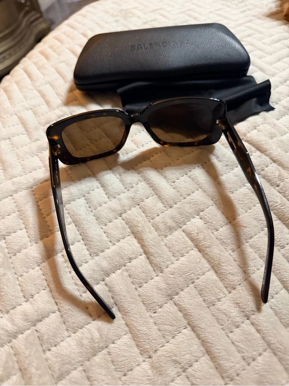 Balenciaga Women's Tortoiseshell Frame Sunglasses with Brown Lenses